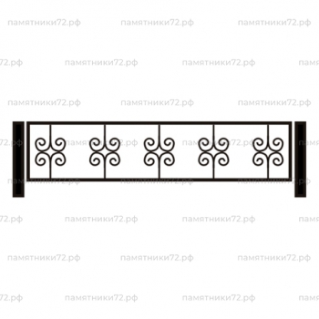 Ограда на могилу № 016
