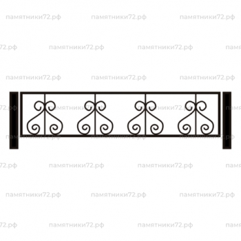 Ограда на могилу № 019