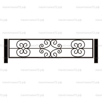 Ограда на могилу № 017