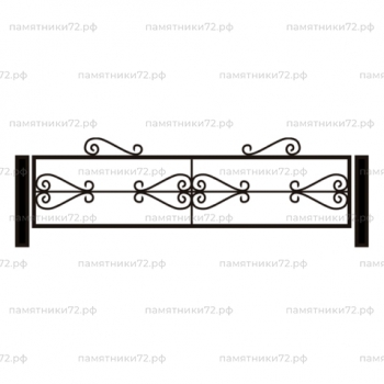 Ограда на могилу № 009