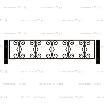 Ограда на могилу № 020