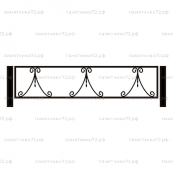 Ограда на могилу № 004