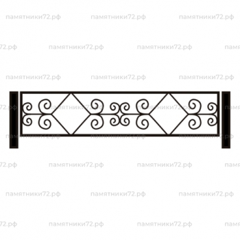 Ограда на могилу № 018
